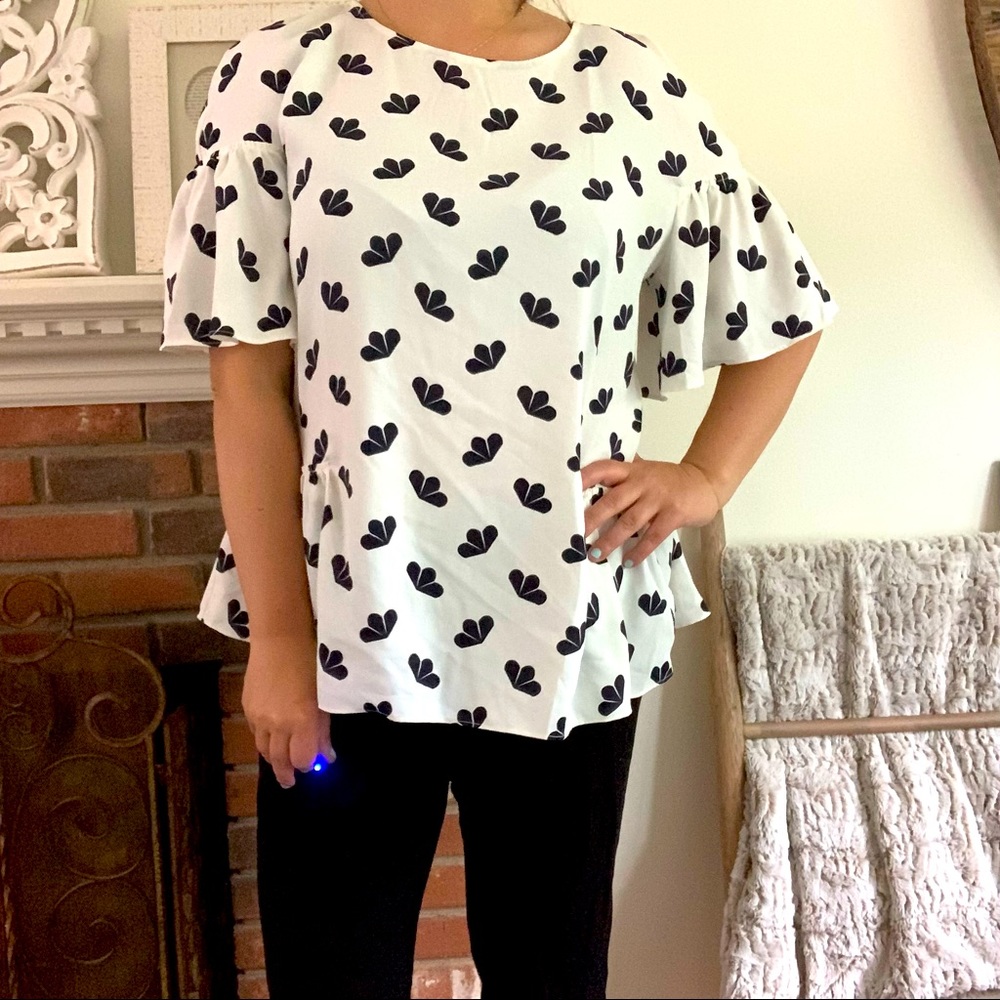 Ann Taylor Floral Blouse XL